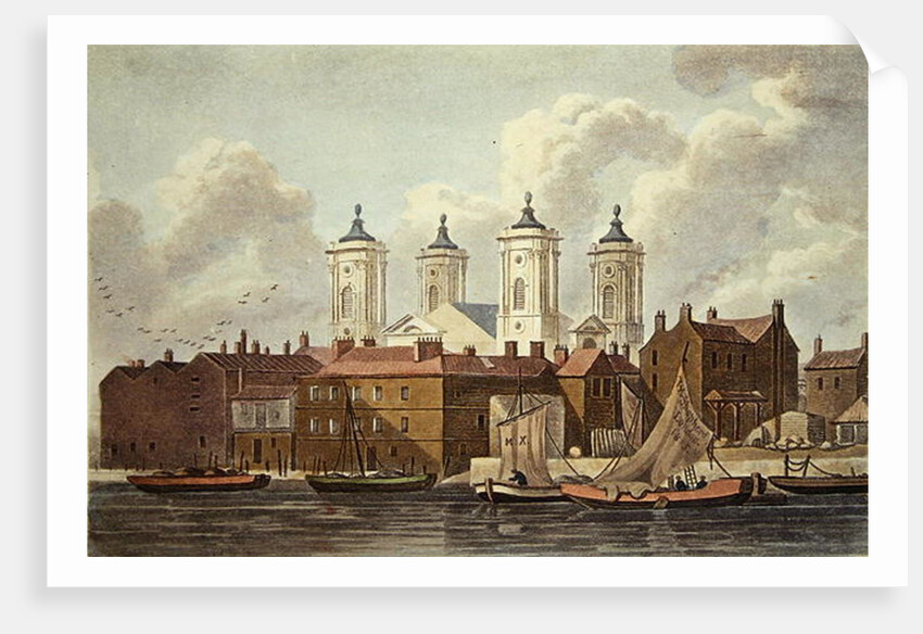 St. Johns Church Westminster, 1815 by Thomas Hosmer Shepherd