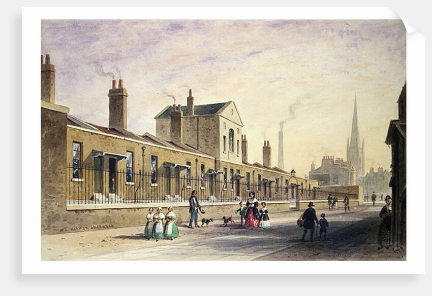 Palmer's Alms Houses, Tothill Fields by Thomas Hosmer Shepherd