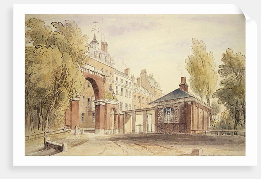Cumberland Gate, Hyde Park, 1820 by English School