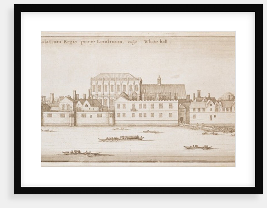 View of Whitehall, 1645 by Wenceslaus Hollar