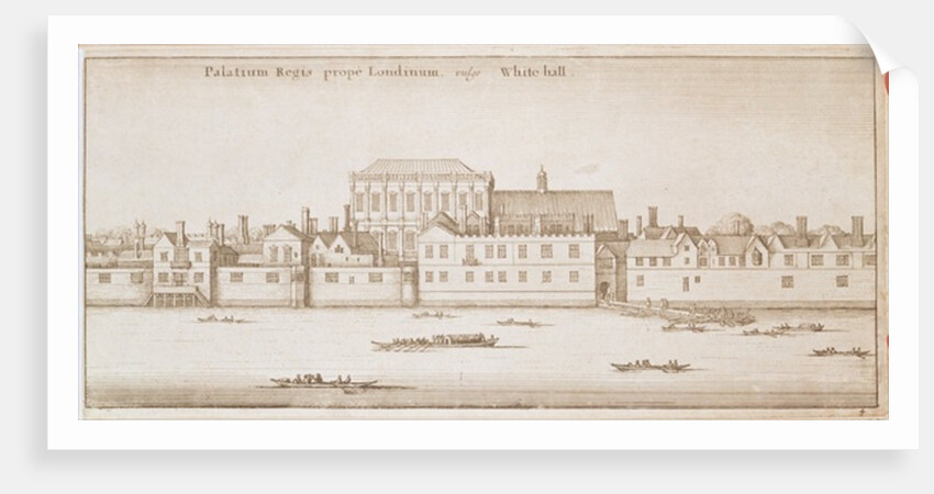 View of Whitehall, 1645 by Wenceslaus Hollar