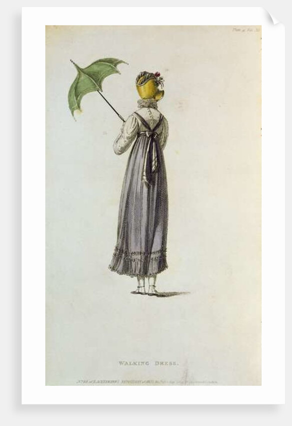 Walking Dress, 1814 by English School