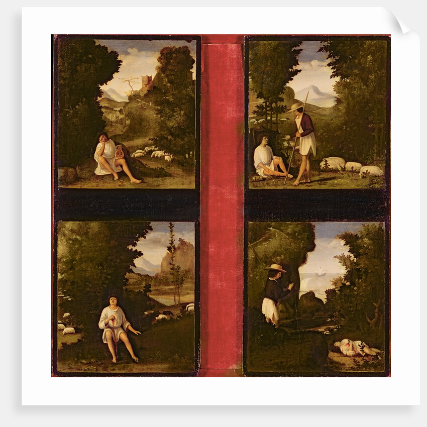 Scenes from Tebaldeo's Eclogues, c.1505 by Andrea Previtali