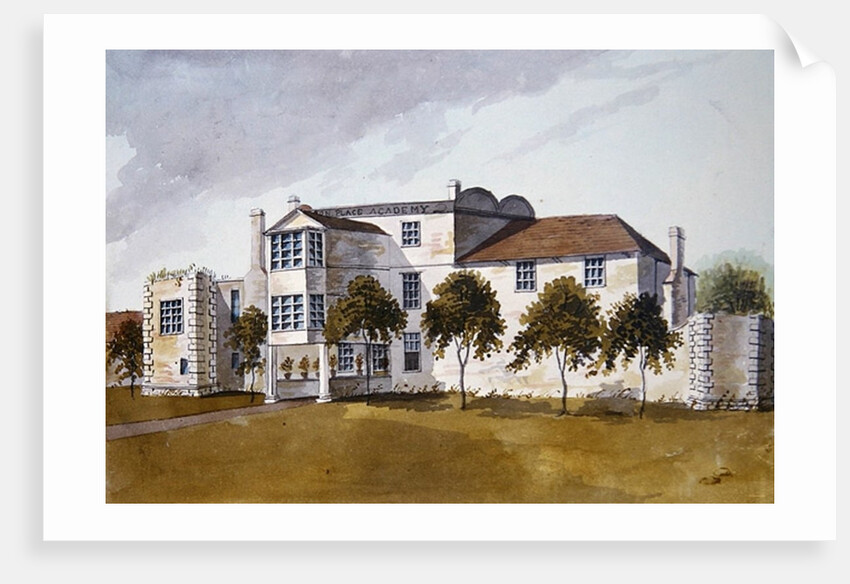 View of Sir Noel de Caron's House, 1809 by School English