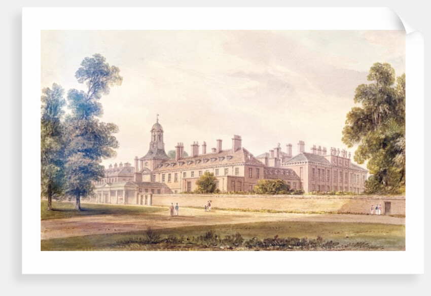 The South-West view of Kensington Palace, 1826 by John Buckler