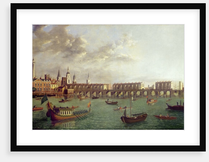View of Old London Bridge by School English