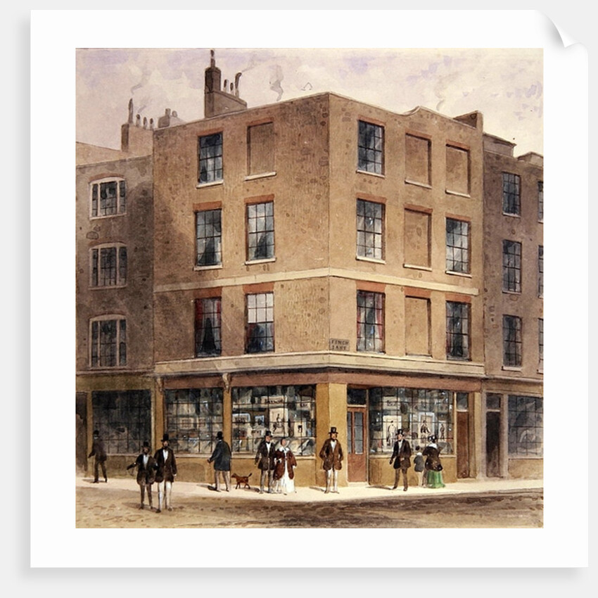 Alderman Moon's print shop, by Thomas Hosmer Shepherd
