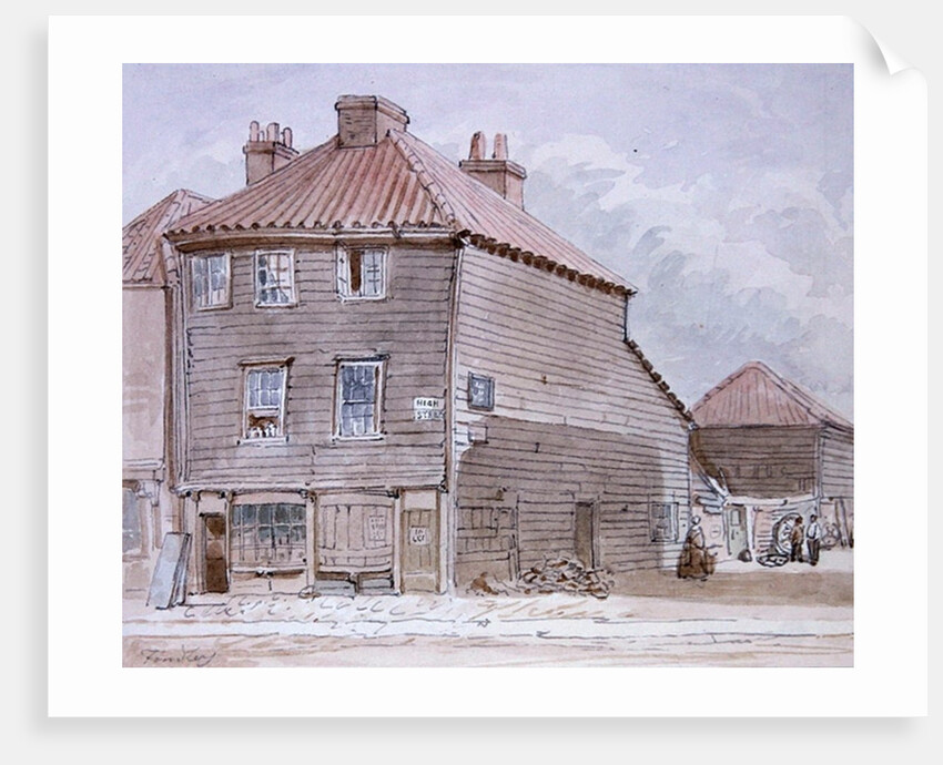 View of an Old House in High street, Lambeth by J. Findley