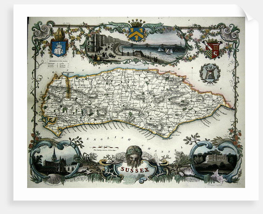 Map of Sussex by School English