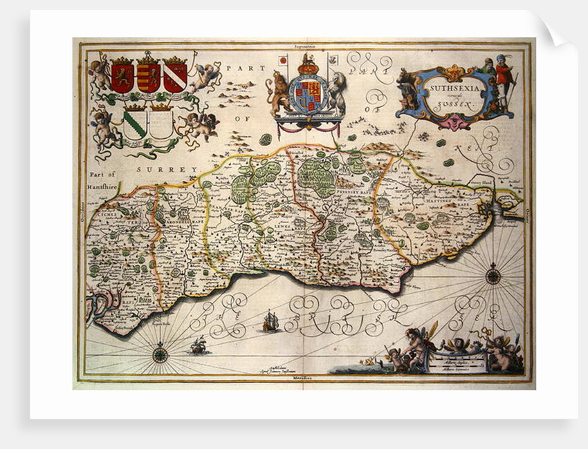 Map of Sussex by School English