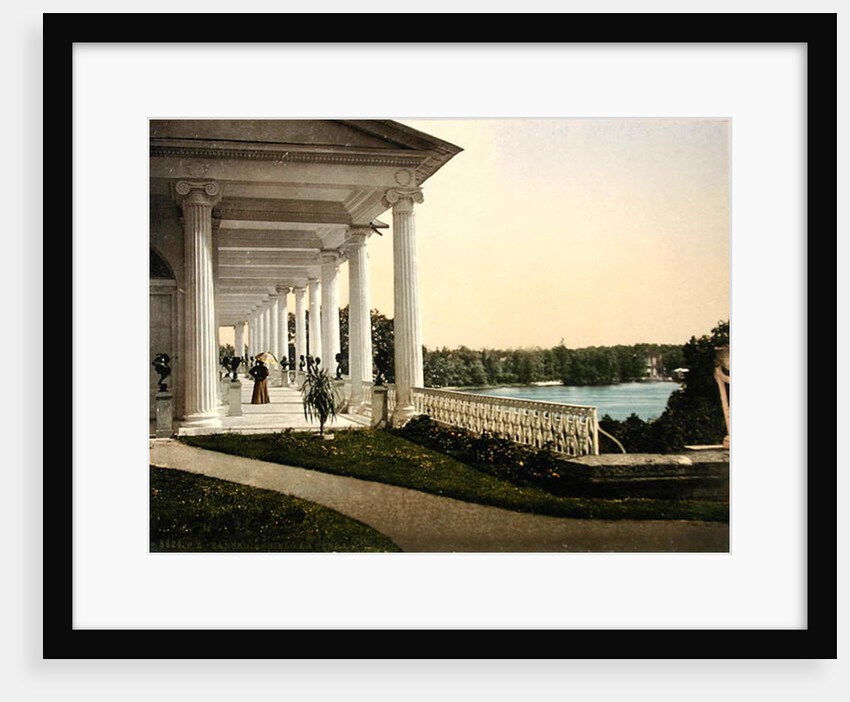 Vintage postcard of the Terrace at Tsarskoye Selo, 1890s by Russian Photographer