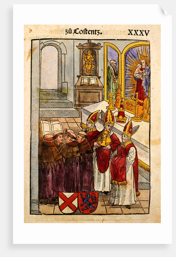 A scene from The Council of Constance by Ulrich von Richental