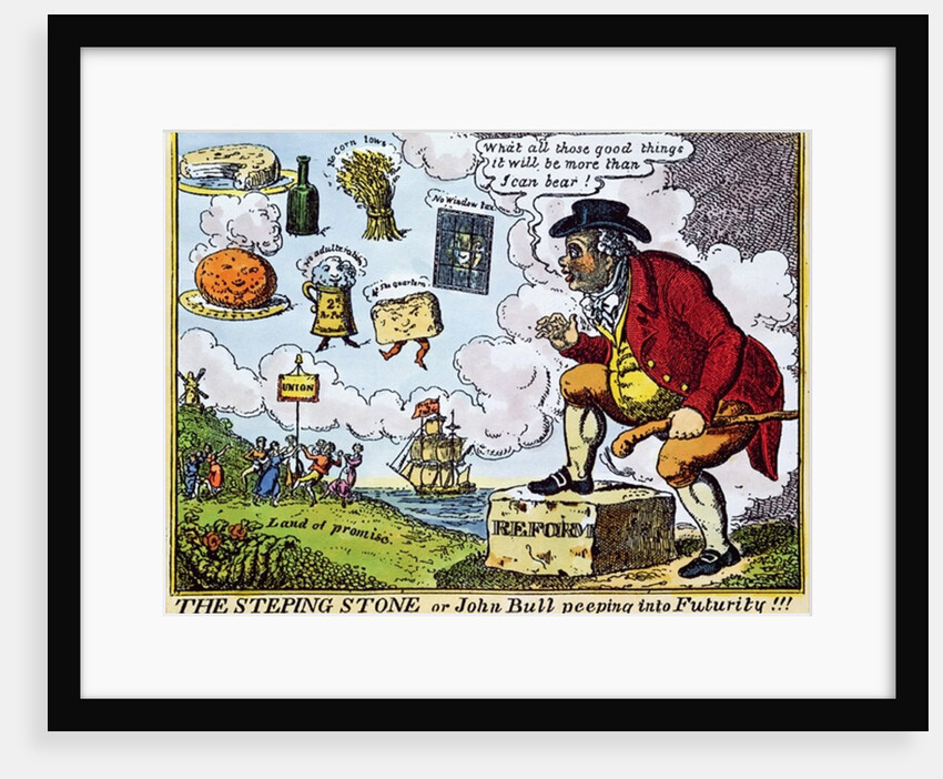 The Stepping Stone, or John Bull peeping into Futurity!!! by School English