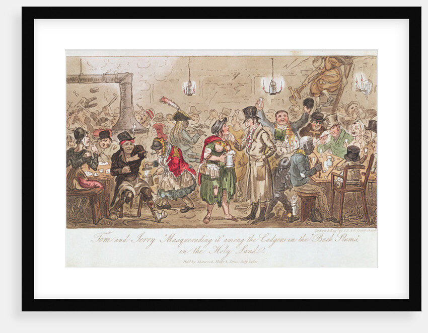 Tom and Jerry 'Masquerading It' Among the Cadgers in the 'Back Slums' in the Holy Land by George Cruikshank