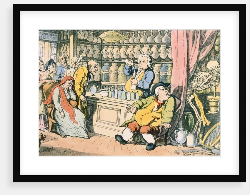 Death and the Apothecary by Thomas (after) Rowlandson