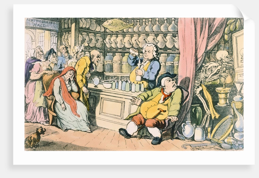 Death and the Apothecary by Thomas (after) Rowlandson
