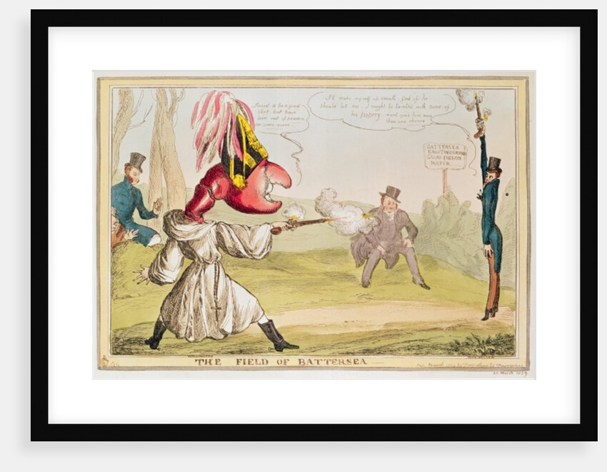 The Field of Battersea, 1829 by English School