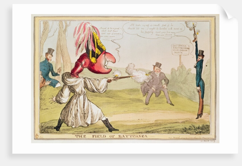 The Field of Battersea, 1829 by English School