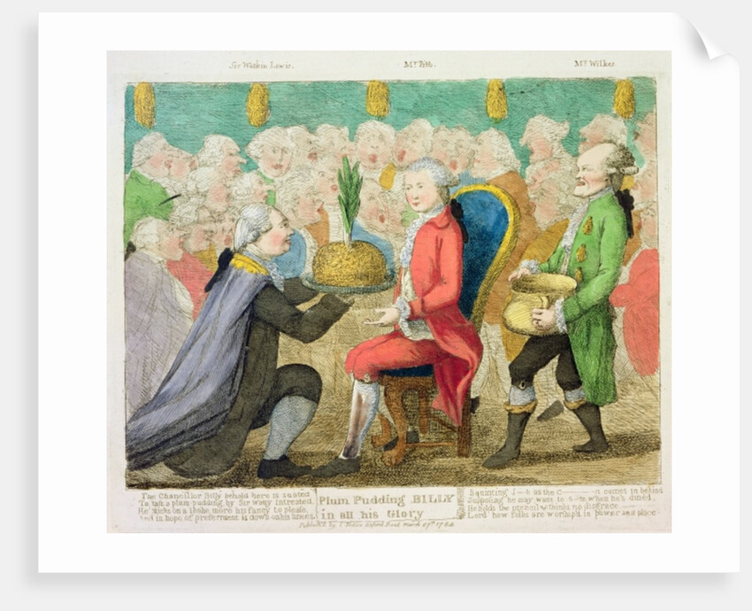 Plum Pudding Billy in all his Glory, 1784 by English School