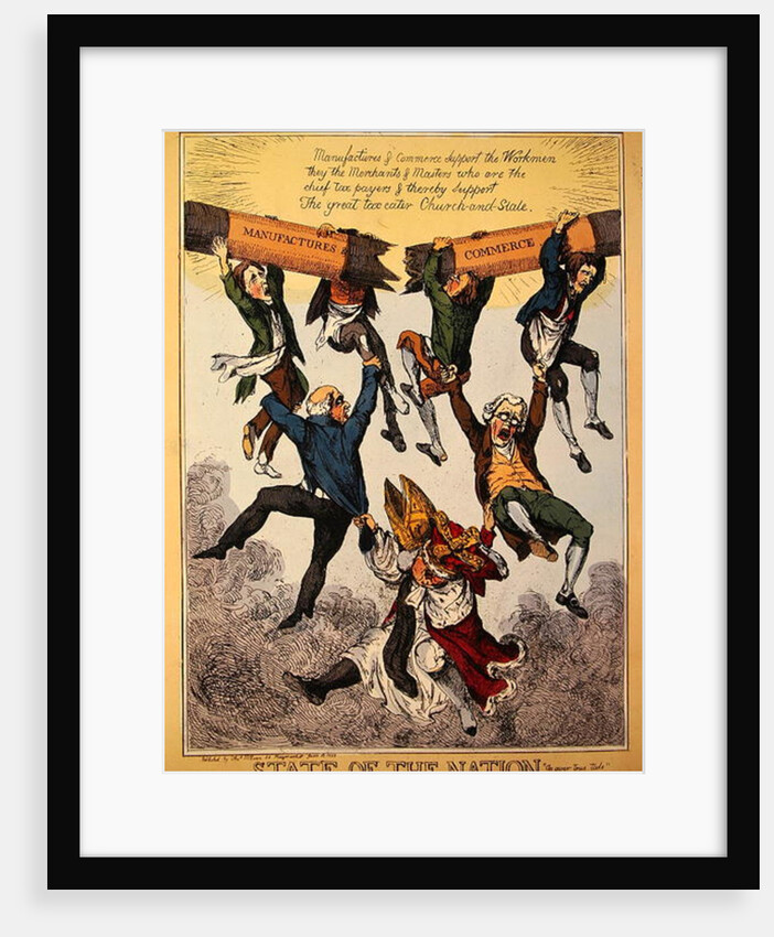 State of the Nation, 10th June 1829 by English School