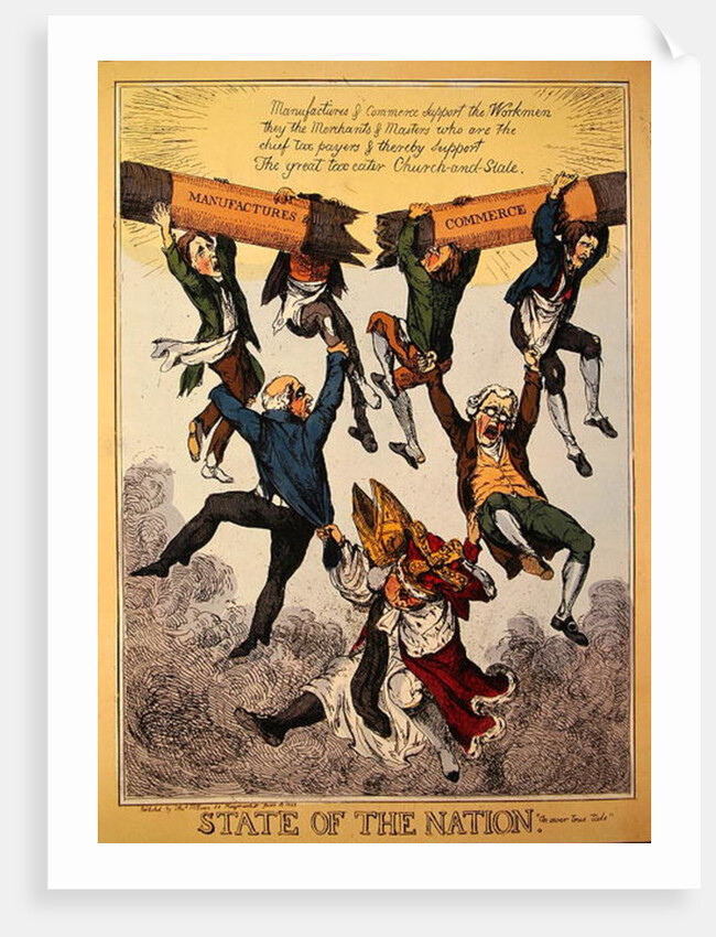 State of the Nation, 10th June 1829 by English School