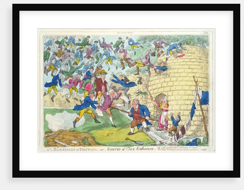 Blessings of Britain - or Swarm of Tax Gatherers, 1817 by English School