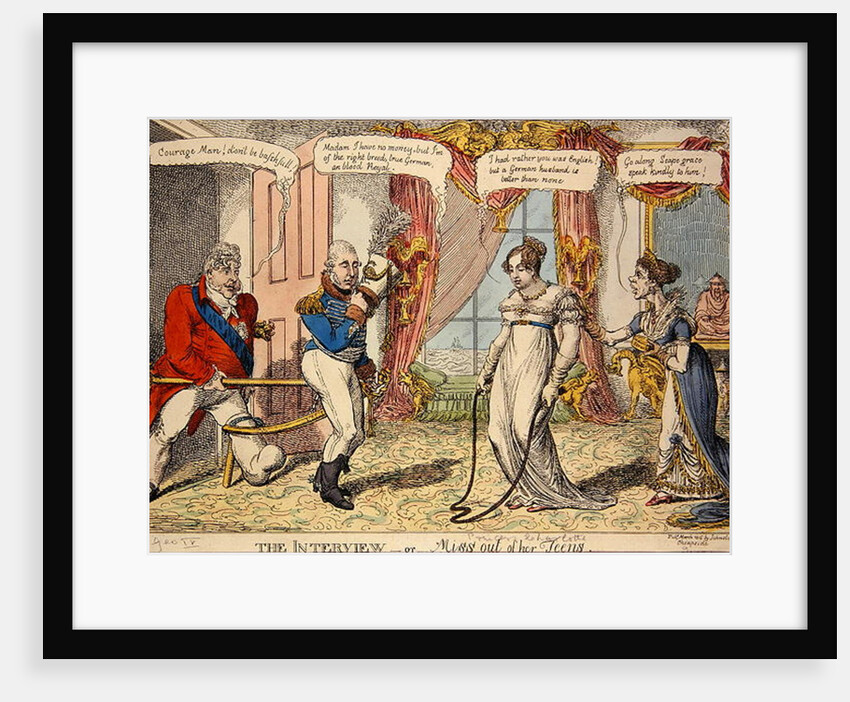The Interview or Miss out of her Teens, 1816 by English School