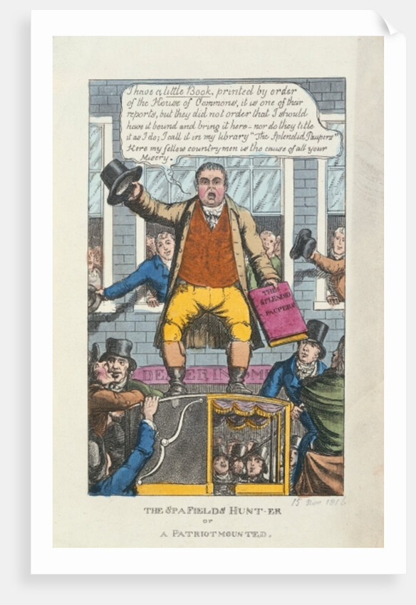 The Spa Fields Hunt-er or a Patriot Mounted, 1816 by English School