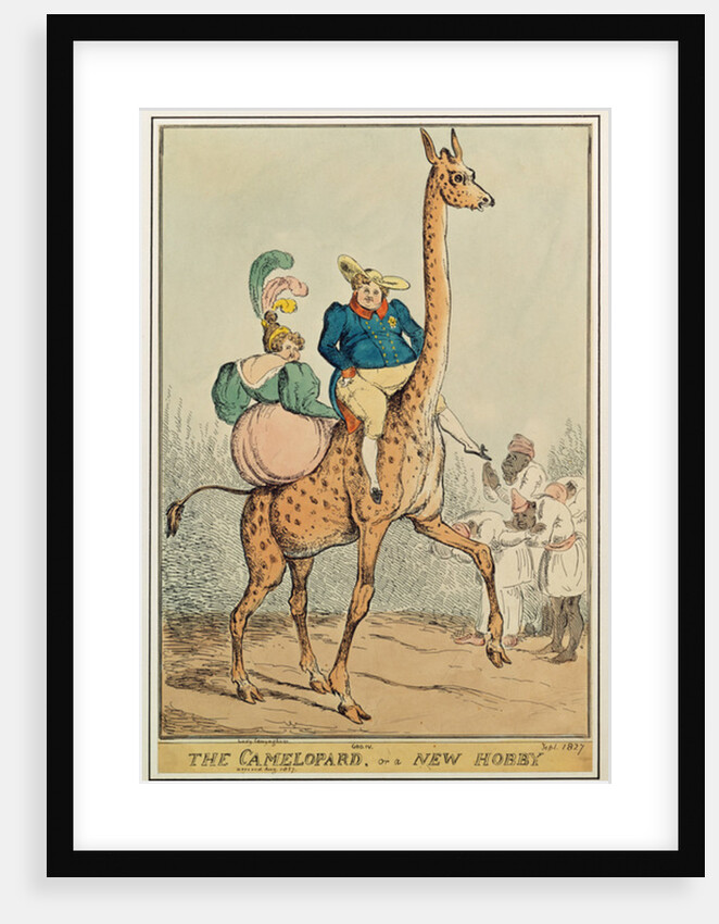 The Camelopard, or a New Hobby, 1827 by William Heath