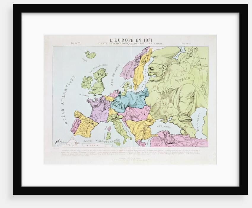 L'Europe en 1871, 1871 by Paul Hadol