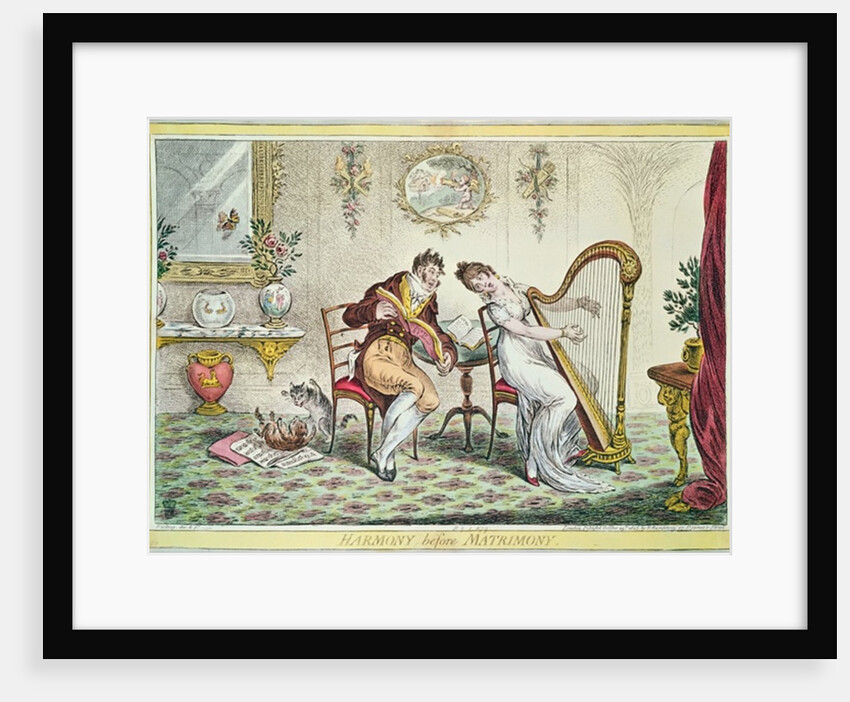 Harmony before Matrimony, 1805 by James Gillray