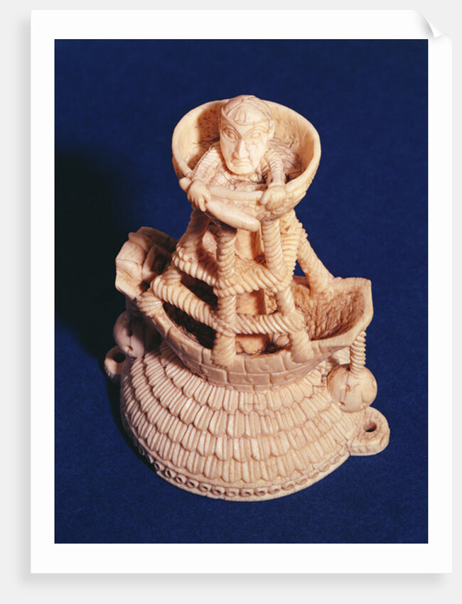 Top part of Salt Cellar by the Master of the Heraldic Ship, Nigeria, Bini-Portuguese, c.1525-1600 by Nigerian School