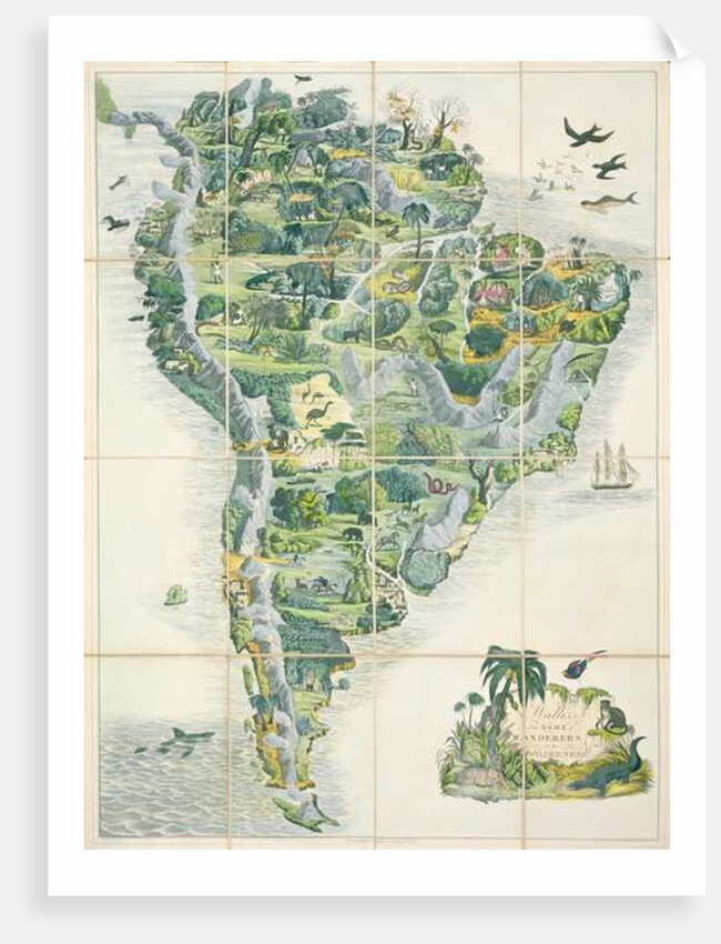 Wallis's New Game of Wanderers in the Wilderness, board game, published by Edward Wallis, c.1844 by English School