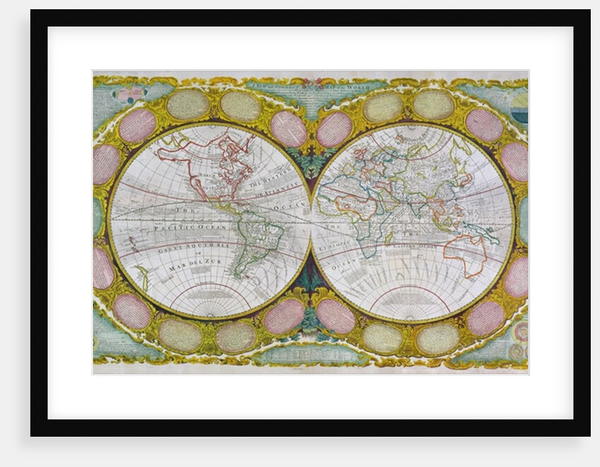 A New and Correct Map of the World, 1770-97 by Robert Wilkinson