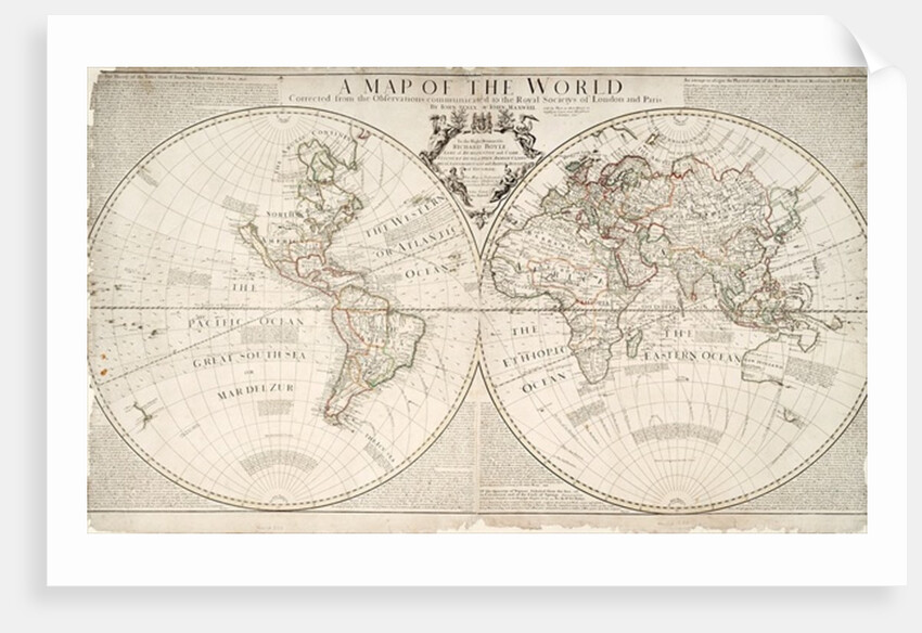 A Map of the World by John and Maxwell John Senex