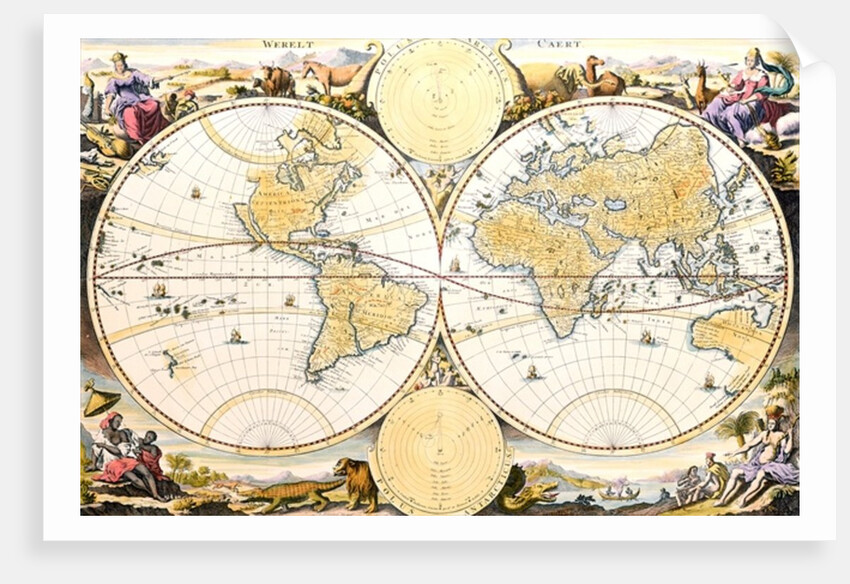 Werelt Caert by Nicolaes the Elder Visscher