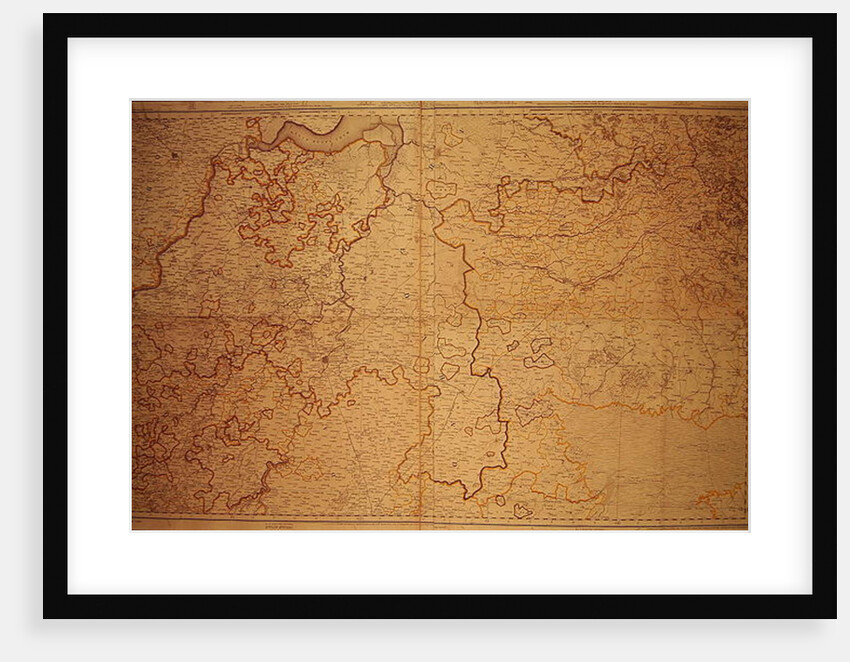 Map of the Gujarat state of India. by English School