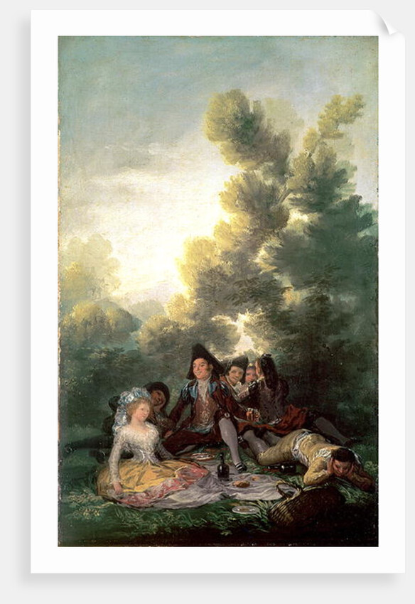 The Picnic, 1785-90 by Francisco Jose de Goya y Lucientes
