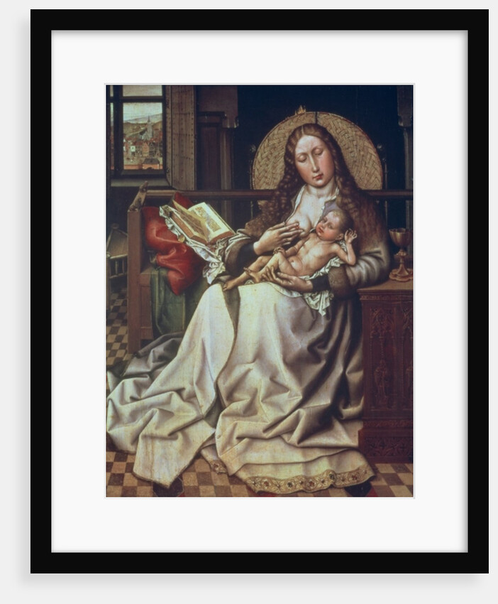 Virgin and Child Before a Firescreen, c.1440 by Master of Flemalle