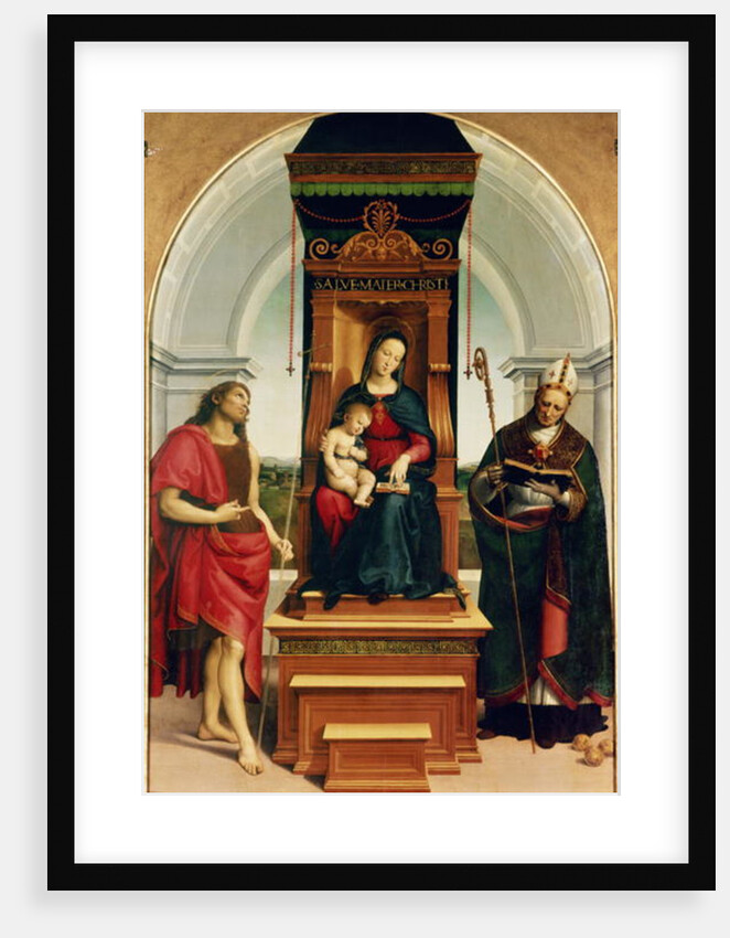 The Madonna and Child with St. John the Baptist and St. Nicholas of Bari, 1505 by Raphael