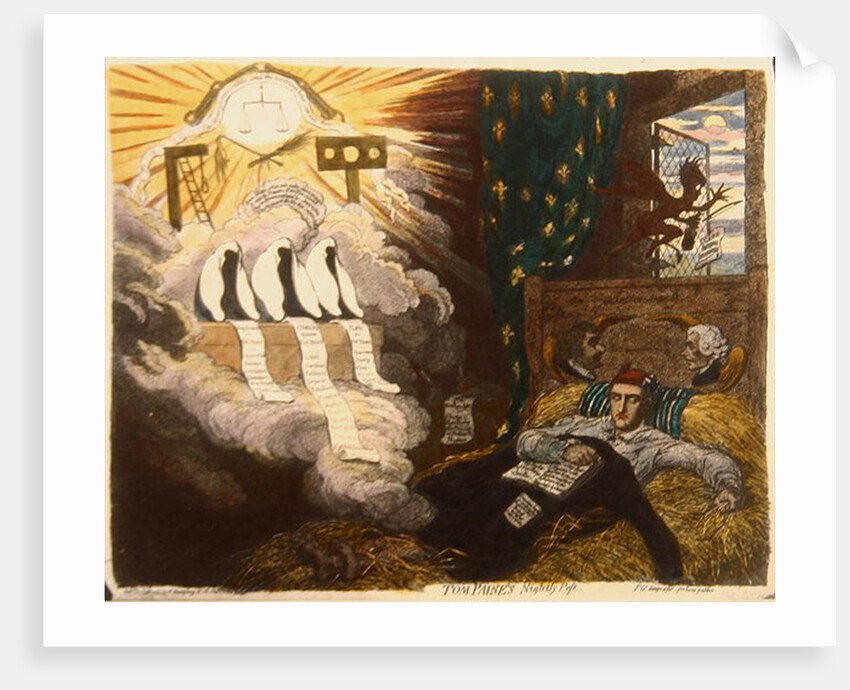 Tom Paine's Nightly Pest by James Gillray