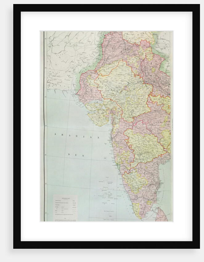 Map of India. by English School