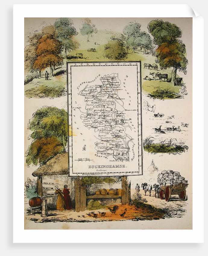 Map of Buckinghamshire by School English