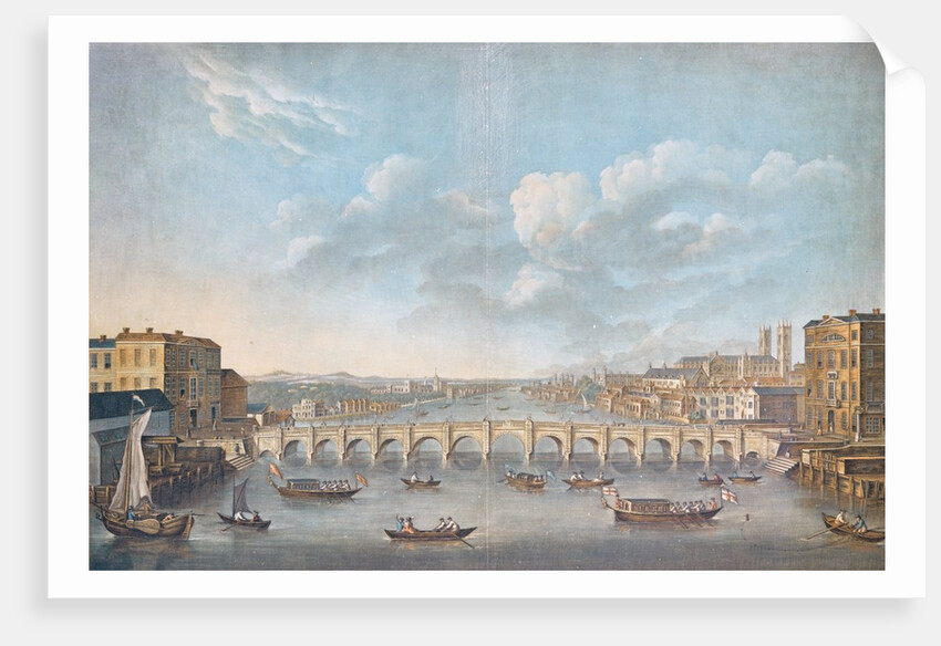 View of Westminster Bridge by Pierre Michel Alix