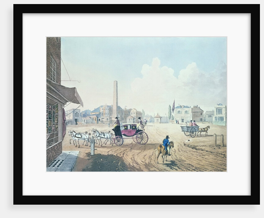 View of London No.2, Entrance of St. George's Road, or the Obelisk Turnpike, with a View of the Royal Circus by English School