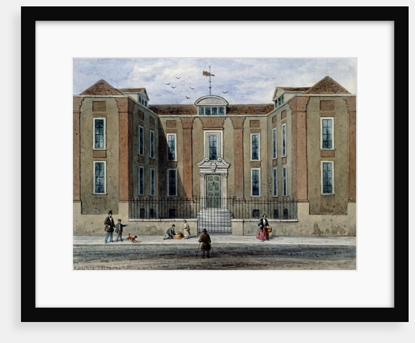 An Ancient Mansion, called Pitchett Hall, South Side of Union St., Southward, 1828 by Thomas Hosmer Shepherd