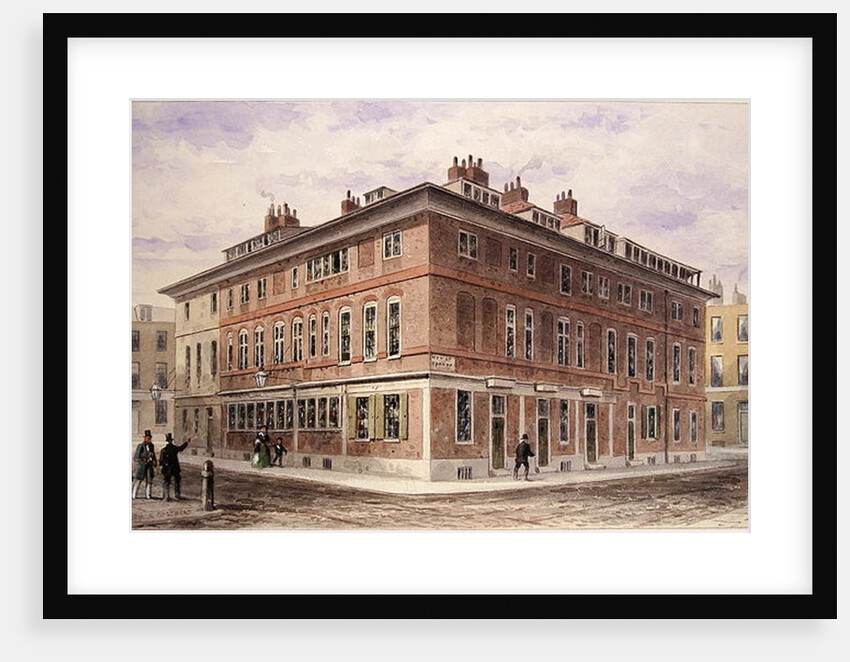 Old House in New Street Square, bequeathed by Agar Harding to the Goldsmith's Company, pulled down in 1852 by Thomas Hosmer Shepherd