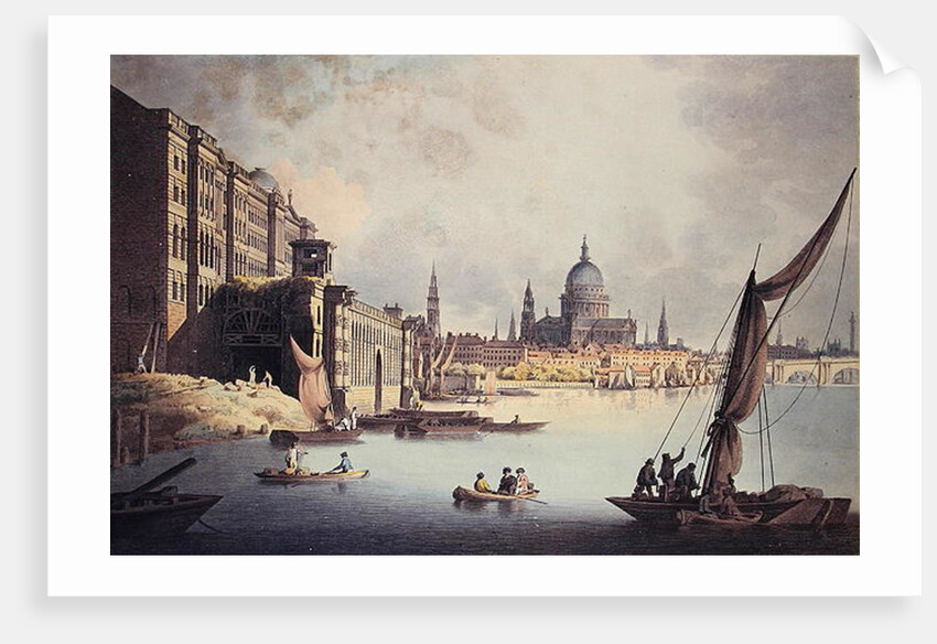 View of Somerset House and the Thames, 1796 by Thomas Snr. Malton