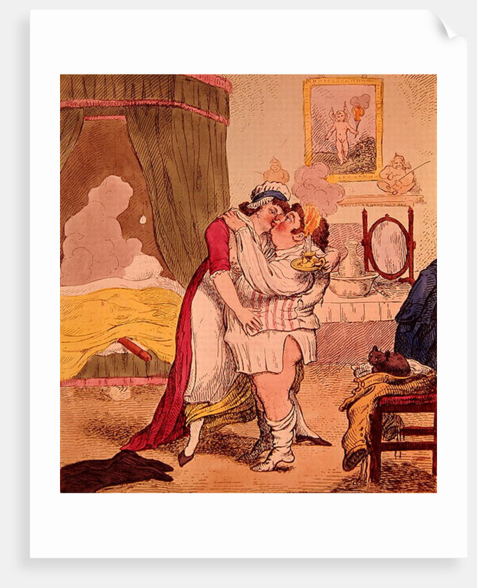 Caricature satirising the relationship of Charles James Fox and Elizabeth Armistead by English School