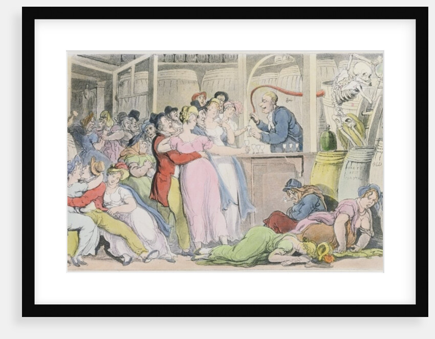 Illustration from 'The English Dance of Death' by William Combe, 1815 by Thomas Rowlandson